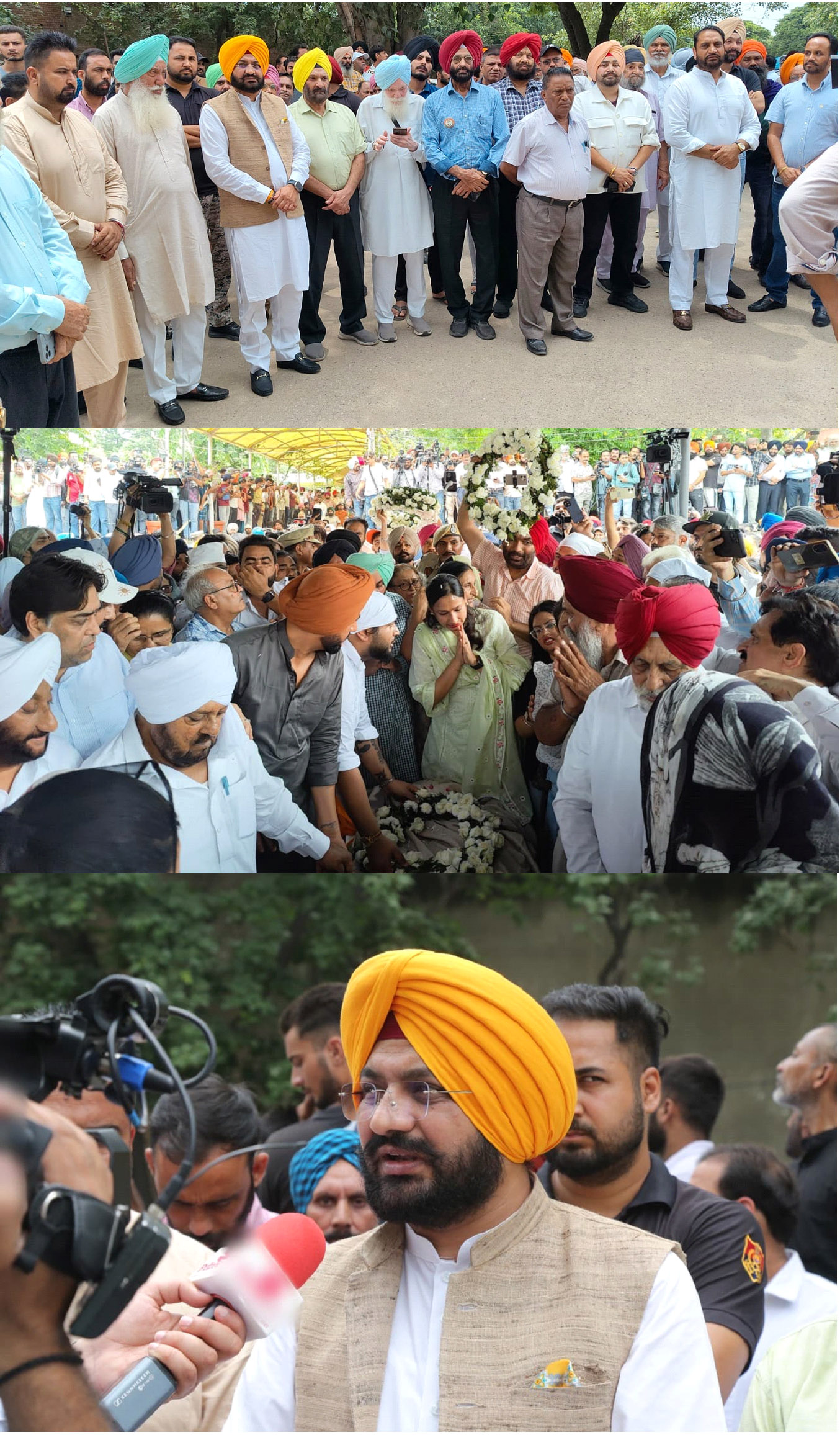 ਕਮੇਡੀਅਨ ਜਸਵਿੰਦਰ ਭੱਲਾ ਨੂੰ ਕੈਬਿਨਟ ਮੰਤਰੀ ਤਰਨਪ੍ਰੀਤ ਸਿੰਘ ਸੌਂਦ, ਪੀ ਏ ਯੂ ਦੇ ਵੀ ਸੀ ਸਤਬੀਰ ਸਿੰਘ ਗੋਸਲ ਅਤੇ ਡਿਪਟੀ ਕਮਿਸ਼ਨਰ ਕੋਮਲ ਮਿਤੱਲ ਵੱਲੋਂ ਦਿੱਤੀ ਗਈ ਸ਼ਰਧਾਂਜਲੀ